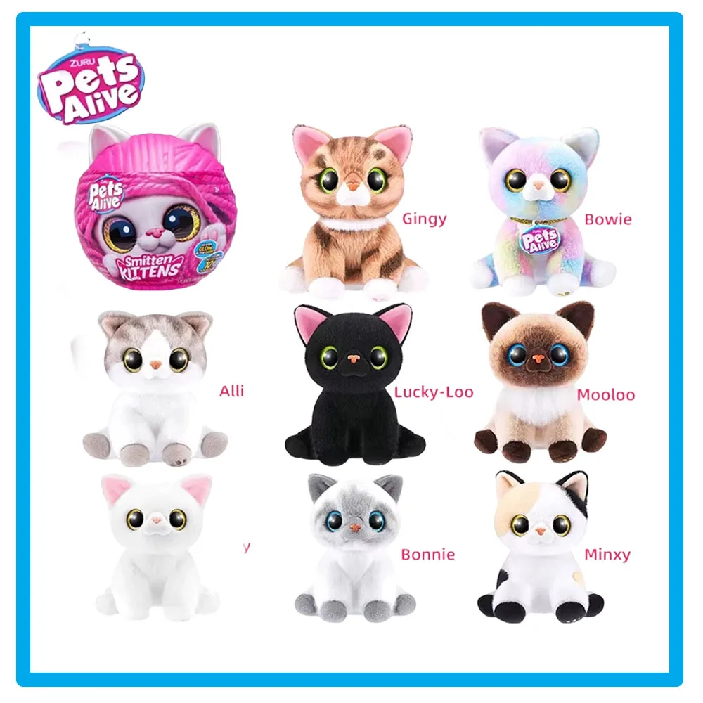 Интерактивная игрушка-сюрприз Smitten Kittens от Zuru: плюшевый кот с движением для детских игр
Интерактивная игрушка-сюрприз Smitten Kittens от Zuru: плюшевый кот с движением для детских игр