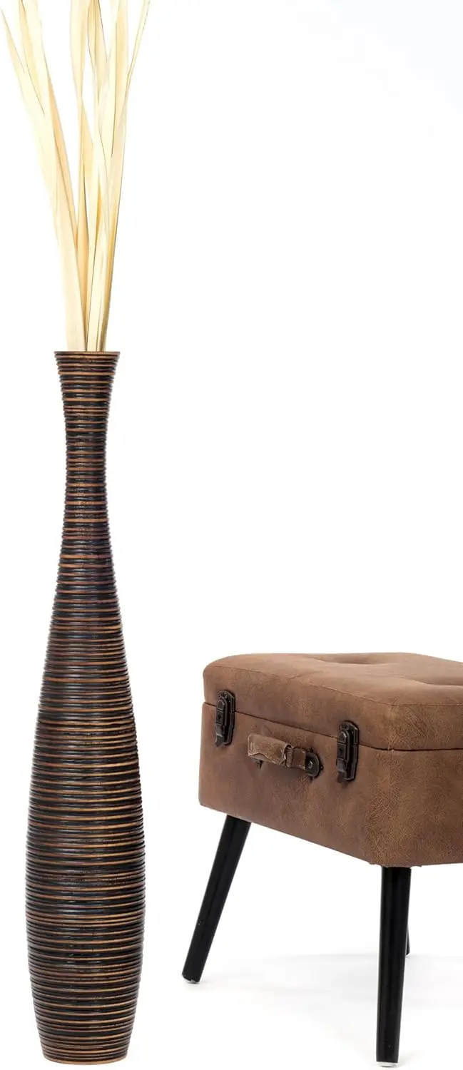 Large Brown Home Decor Floor Vase Wooden 34 inch Tall Farmhouse Decor Flower Holder for Fake Plant and Pampas Grass
Large Brown Home Decor Floor Vase Wooden 34 inch Tall Farmhouse Decor Flower Holder for Fake Plant and Pampas Grass