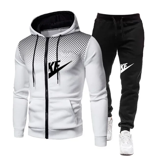 New men's casual hoodie + pants 2-piece set, spring and autumn fashionable outdoor jogging men's zipper jacket sportswear set
New men's casual hoodie + pants 2-piece set, spring and autumn fashionable outdoor jogging men's zipper jacket sportswear set
