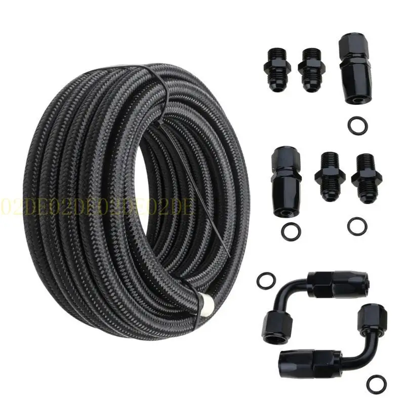 02DE Automatic Transmission Coolers Line Kit Black 6AN Fuel Line Hose Kit Aluminum Alloy for 4L60E 4L65E
02DE Automatic Transmission Coolers Line Kit Black 6AN Fuel Line Hose Kit Aluminum Alloy for 4L60E 4L65E