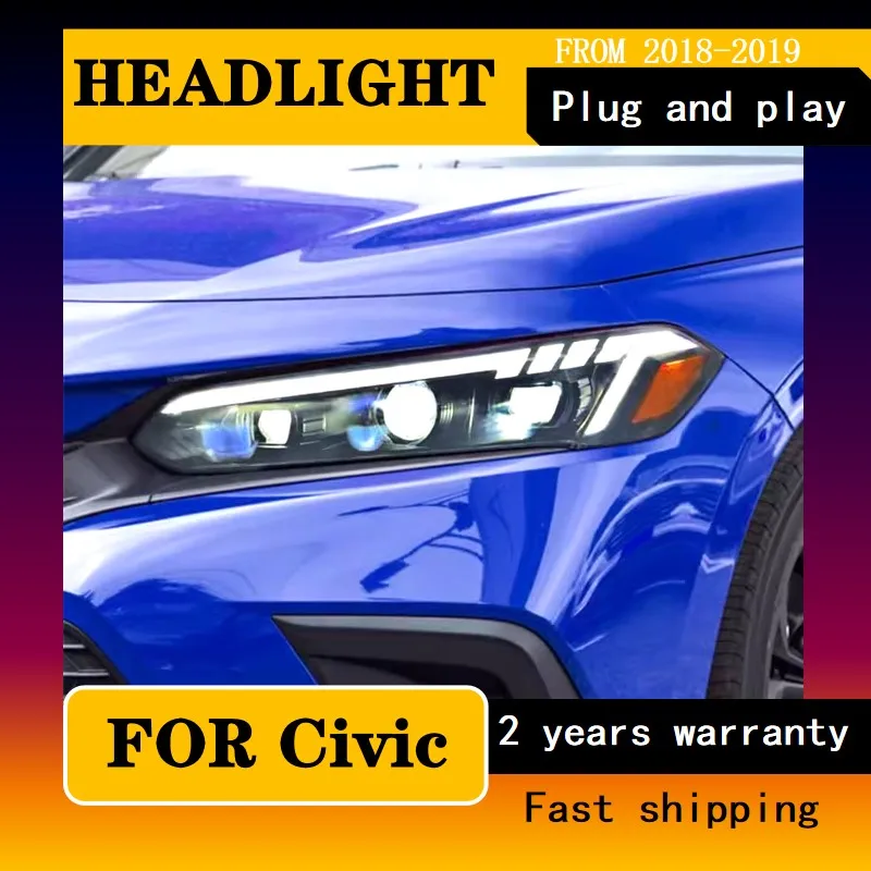 Car Styling for Honda Civic X Head Light 2021-2022 Honda Civic Headlights DRL Dynamic Turn Signal High Beam Projector Lens
Car Styling for Honda Civic X Head Light 2021-2022 Honda Civic Headlights DRL Dynamic Turn Signal High Beam Projector Lens