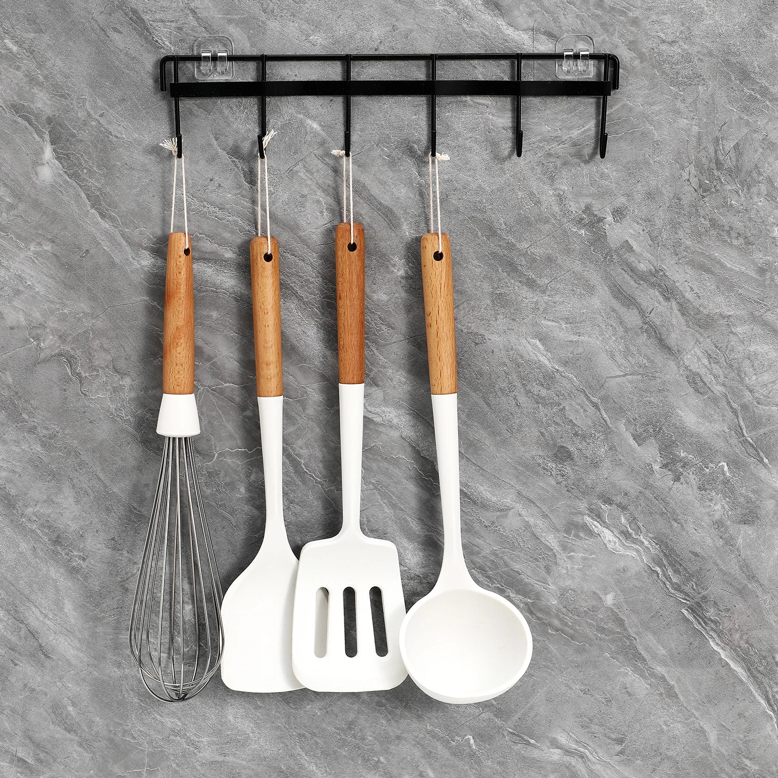 2Pcs Iron Hooks Storage Rack for Kitchen Utensils Mug Wall Hang Holder Coffee Mount No Drill Adhesive Strong Space
2Pcs Iron Hooks Storage Rack for Kitchen Utensils Mug Wall Hang Holder Coffee Mount No Drill Adhesive Strong Space