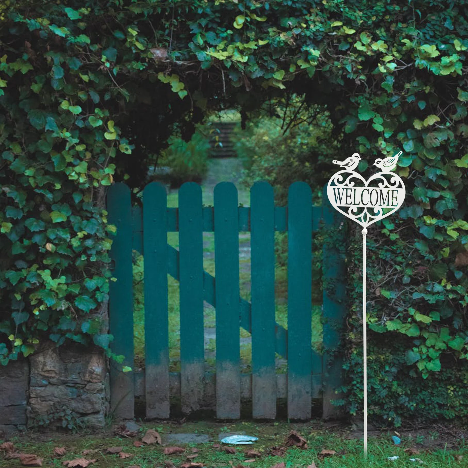 Garden Welcome Sign Decor Lovely Board Stake Outdoor Yard nament Wrought Iron Creative Metal Durability Easy
Garden Welcome Sign Decor Lovely Board Stake Outdoor Yard nament Wrought Iron Creative Metal Durability Easy