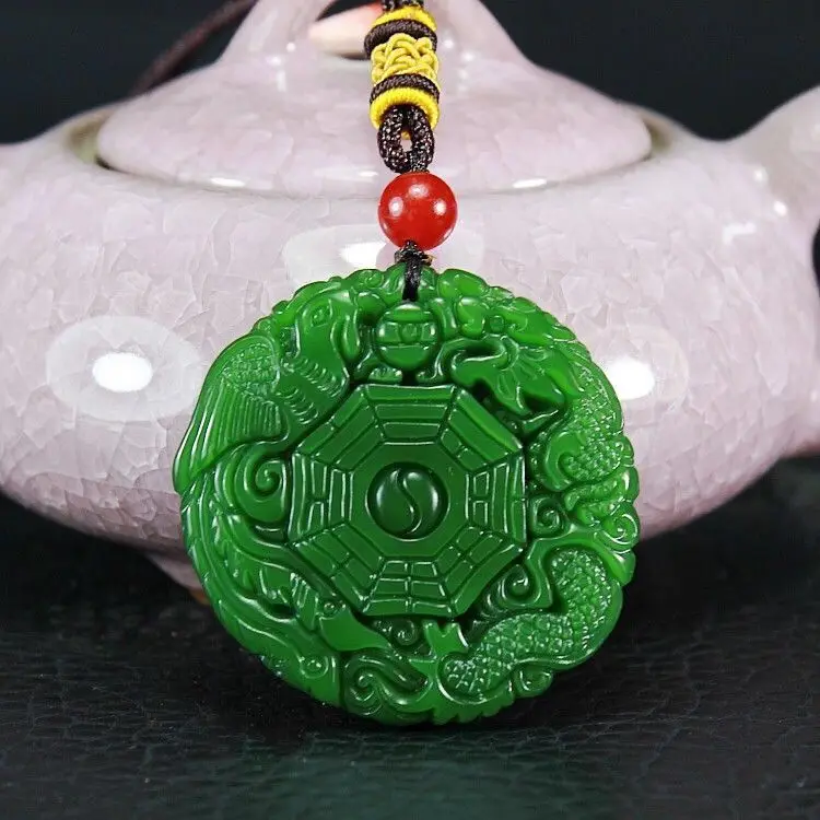 Xinjiang Hetian Jade Dragon and Phoenix Chengxiang Pendant Men's and Women's Five Elements Dragon and Phoenix Matching 
Xinjiang Hetian Jade Dragon and Phoenix Chengxiang Pendant Men's and Women's Five Elements Dragon and Phoenix Matching