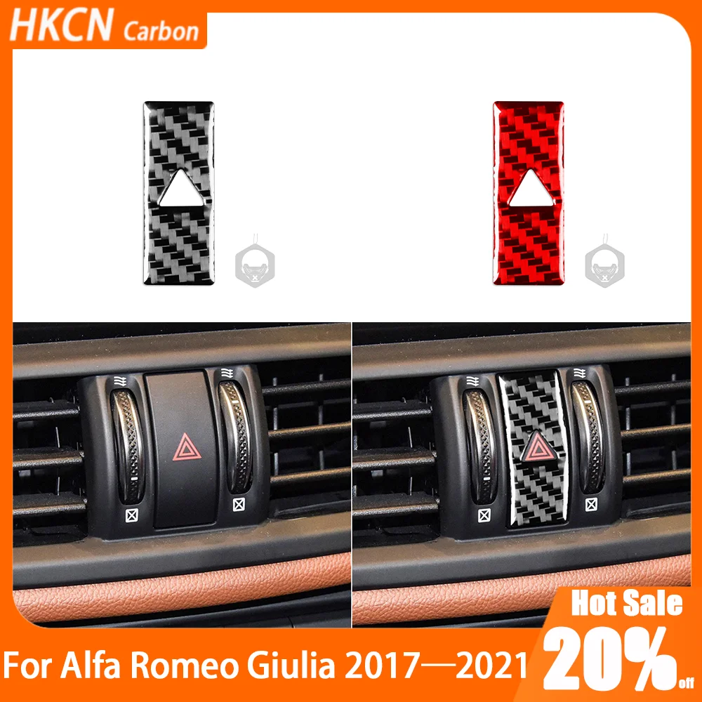 Carbon Fiber Warning Light Emergency Lamp Panel Car Accessories Interior Cover Trim Sticker For Alfa Romeo Giulia 2020—2021
Carbon Fiber Warning Light Emergency Lamp Panel Car Accessories Interior Cover Trim Sticker For Alfa Romeo Giulia 2020—2021