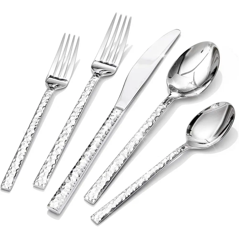 40-Piece Mirror Polished 18/10 Stainless Steel Cutlery Set for Home, Party, and Wedding Use, Dishwasher Safe
40-Piece Mirror Polished 18/10 Stainless Steel Cutlery Set for Home, Party, and Wedding Use, Dishwasher Safe