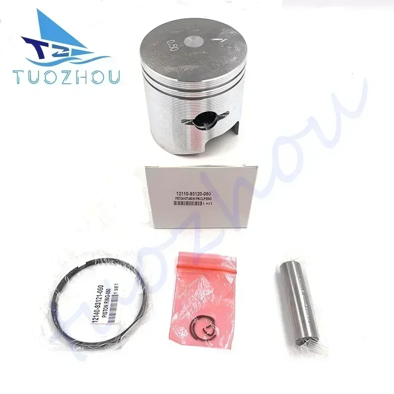 12110-93120-50 Piston Kit +0.5mm Std With Rings Replace for Suzuki Outboard Engine 9.9HP 15HP DT9.9 DT15 12110-93120-000
12110-93120-50 Piston Kit +0.5mm Std With Rings Replace for Suzuki Outboard Engine 9.9HP 15HP DT9.9 DT15 12110-93120-000