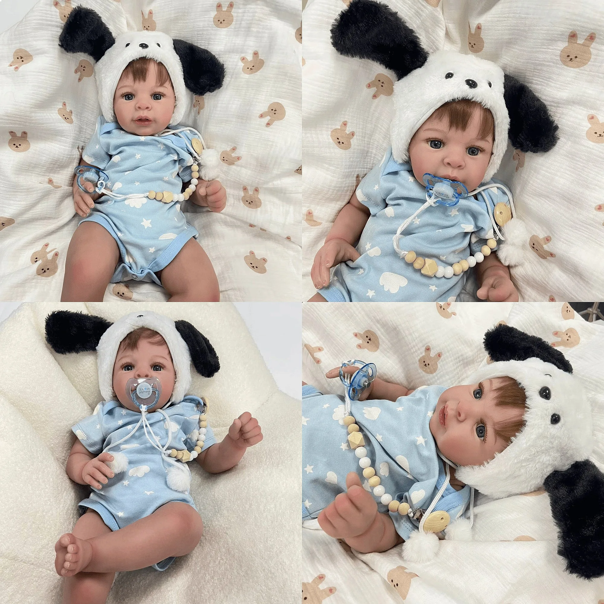 55cm Reborn Baby Doll Realistic Soft Silicone Toy 22inch Cuddle Doll Gift
55cm Reborn Baby Doll Realistic Soft Silicone Toy 22inch Cuddle Doll Gift