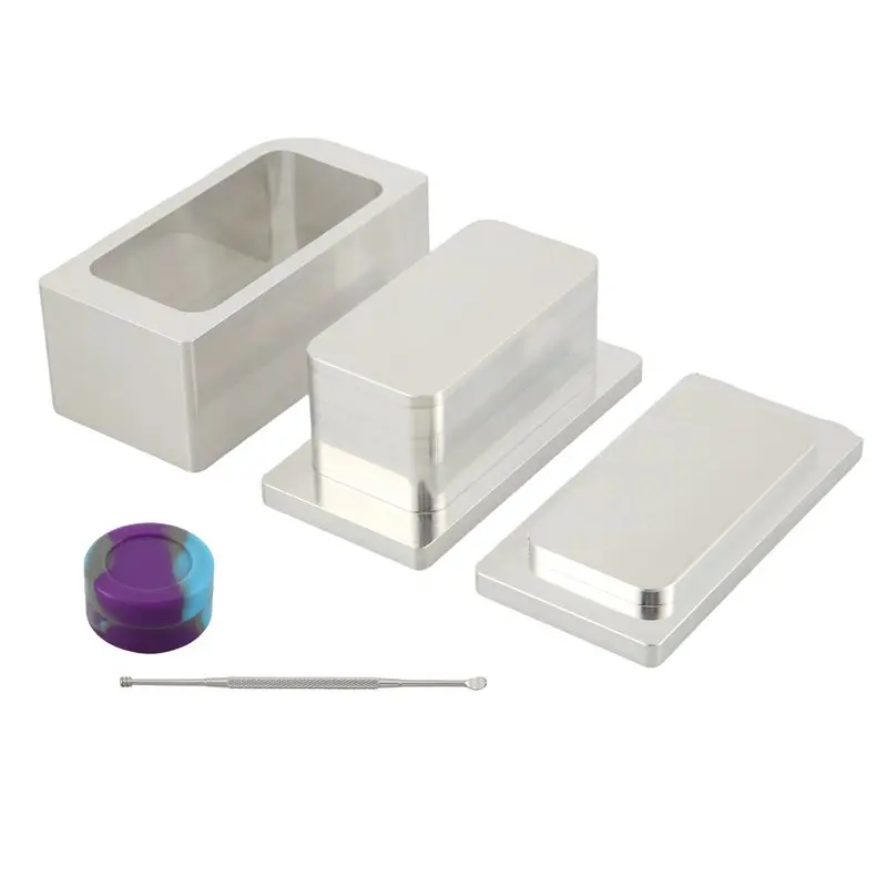 ABRW-2X4in Rosin Machine Pure Aluminum Pre-Pressing Plate Pre-Pressing Mould Plate Parts With Silicone Box
ABRW-2X4in Rosin Machine Pure Aluminum Pre-Pressing Plate Pre-Pressing Mould Plate Parts With Silicone Box