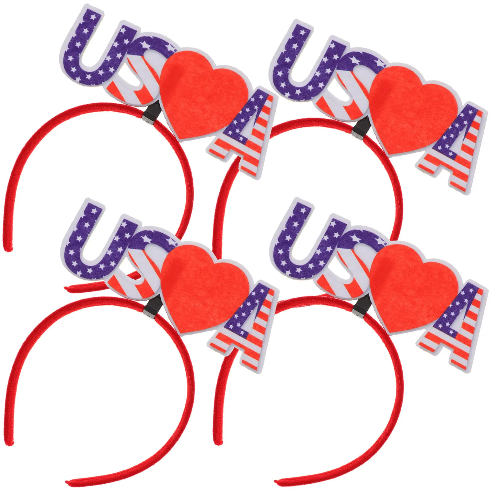 4Pcs Flag Headband Hair Decor Independence Day Celebration Headdress National Holiday Party Props for Family Gathering
4Pcs Flag Headband Hair Decor Independence Day Celebration Headdress National Holiday Party Props for Family Gathering