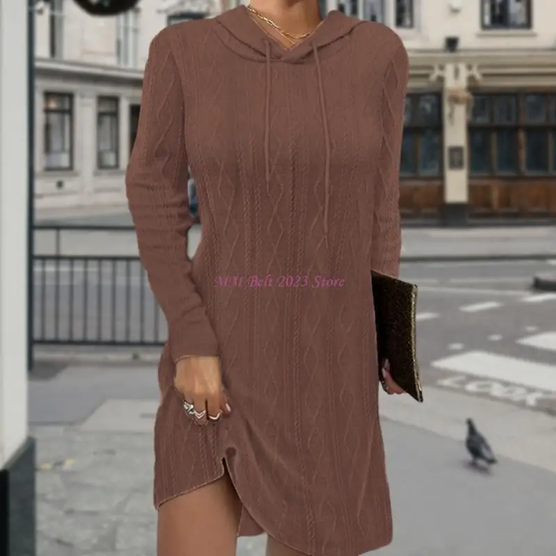 49ME Womens Autumn Winter New Knit Hooded Sweatshirt Dress Solid Color Long Sleeve Pullover Sport Casual
49ME Womens Autumn Winter New Knit Hooded Sweatshirt Dress Solid Color Long Sleeve Pullover Sport Casual