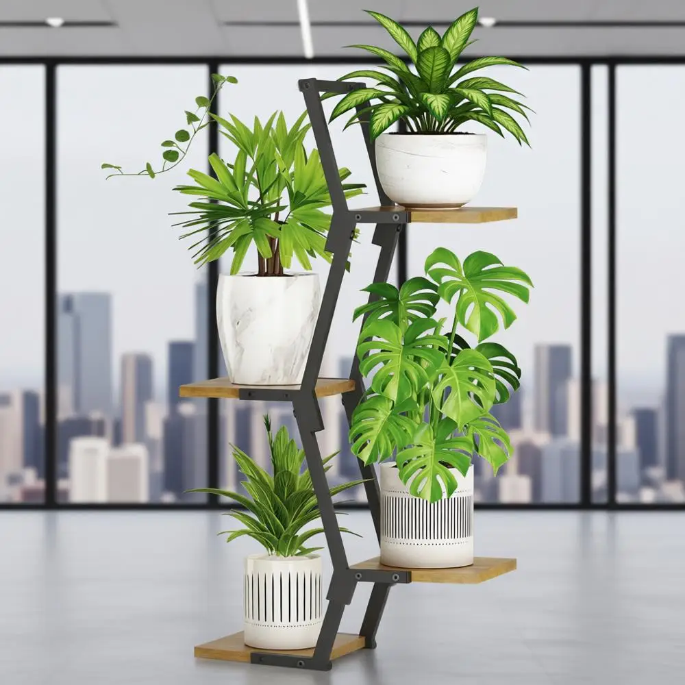 Indoor 5-Tier Plant Stand, Tall Corner Metal & Wood, Orchid Display Rack, Living Room Balcony Patio Porch, Space-Saving Multifun
Indoor 5-Tier Plant Stand, Tall Corner Metal & Wood, Orchid Display Rack, Living Room Balcony Patio Porch, Space-Saving Multifun