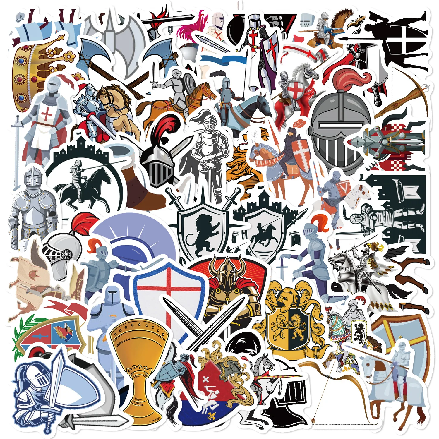 10/30/60Pcs Medieval Knight Graffiti Decorative Stickers DIY Guitar Phone Laptop Water Cup Skateboard Waterproof Stickers
10/30/60Pcs Medieval Knight Graffiti Decorative Stickers DIY Guitar Phone Laptop Water Cup Skateboard Waterproof Stickers
