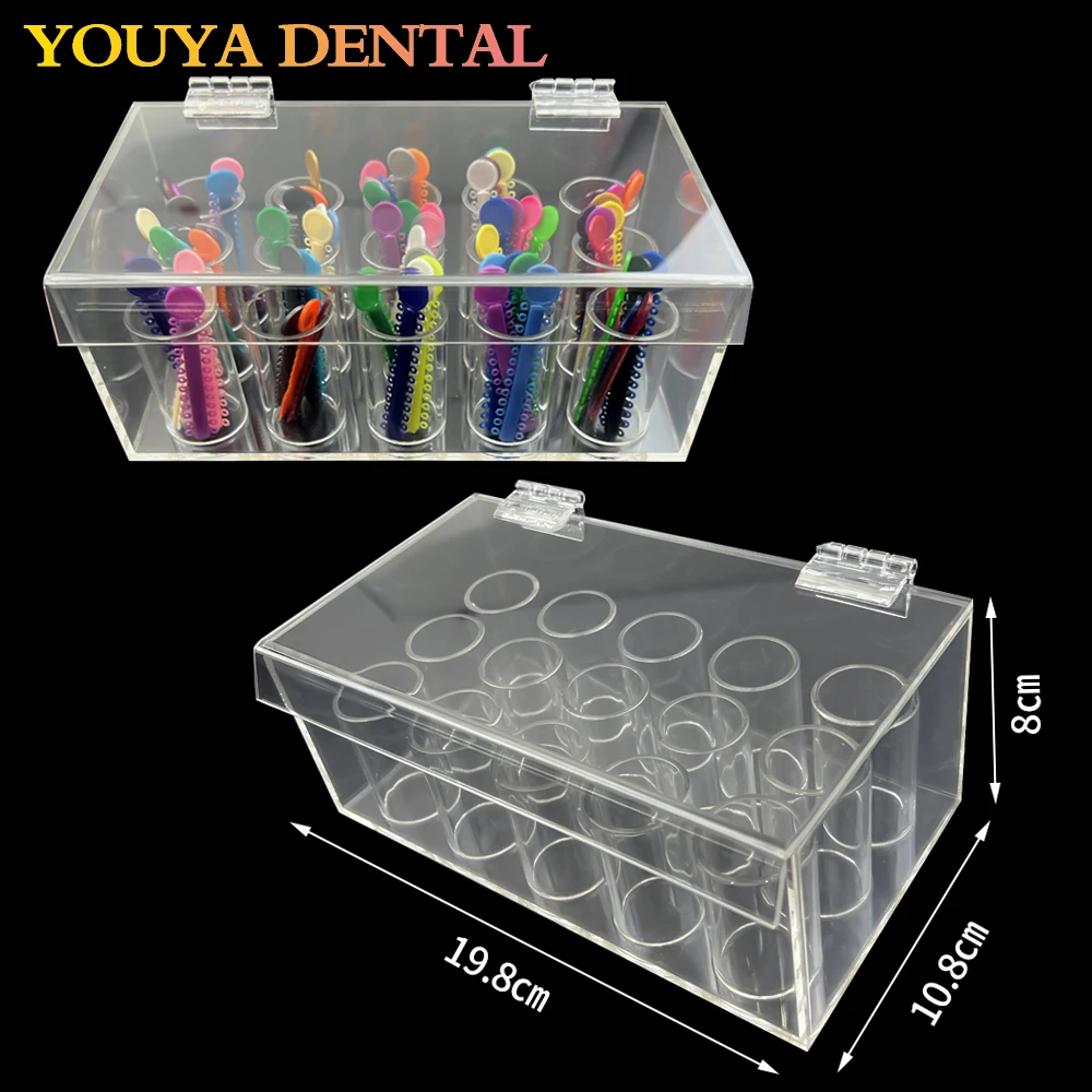 1 box Dental Ligature Tie Case Orthodontic Power Chain Placer Ligature Tie 18 Holes Arch Wire Placement Case Storage Box
1 box Dental Ligature Tie Case Orthodontic Power Chain Placer Ligature Tie 18 Holes Arch Wire Placement Case Storage Box