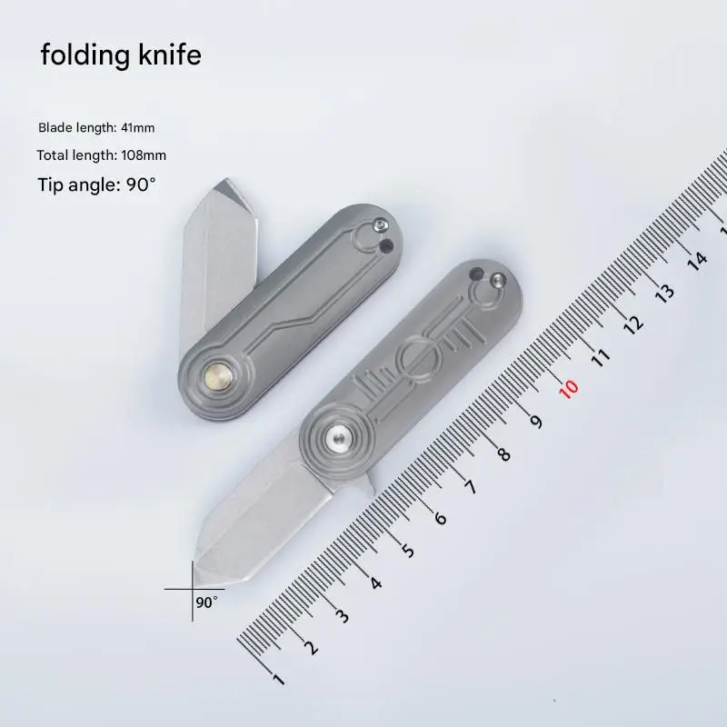 Mini EDC wallet knife titanium alloy handle M390Blade folding knife - camping hiking survival rope cutting portable outdoor tool
Mini EDC wallet knife titanium alloy handle M390Blade folding knife - camping hiking survival rope cutting portable outdoor tool