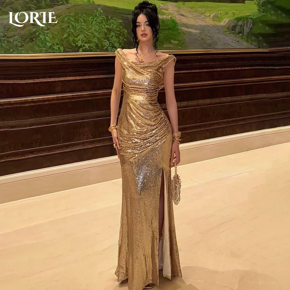 LORIE Boat Shoulder Mermaid Evening Dresses Sexy Sequins Shiny Sparkly Side Slit Evening Dress Saudi Party Prom Dress Customized
LORIE Boat Shoulder Mermaid Evening Dresses Sexy Sequins Shiny Sparkly Side Slit Evening Dress Saudi Party Prom Dress Customized