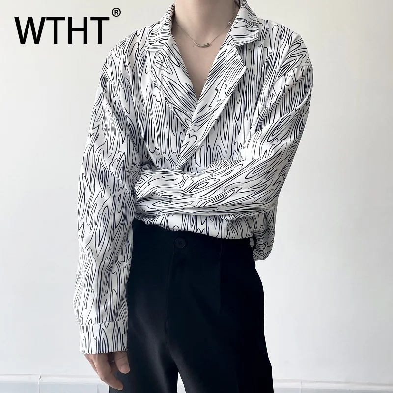 WTHT Fashion 2025 Autumn Men's Striped Print Design Loose Shirts Trendy New Turn Down Collar Double Buckle Tops Male 2A2103
WTHT Fashion 2025 Autumn Men's Striped Print Design Loose Shirts Trendy New Turn Down Collar Double Buckle Tops Male 2A2103