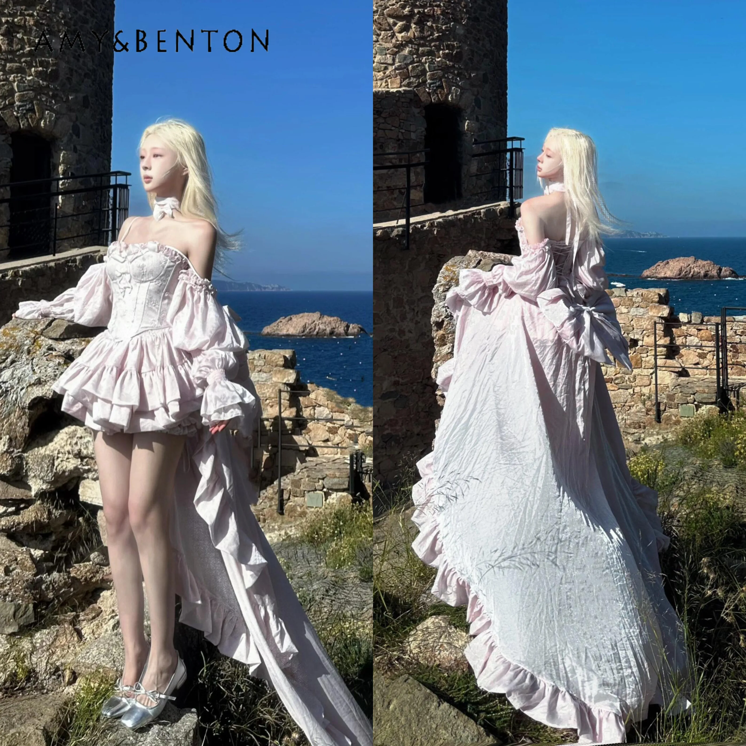 Summer Princess Style Adult Birthday Party Women's Strapless Slim-fit Top Short Fluffy Tutu Skirt Bow Trailing Lolita Outfit
Summer Princess Style Adult Birthday Party Women's Strapless Slim-fit Top Short Fluffy Tutu Skirt Bow Trailing Lolita Outfit