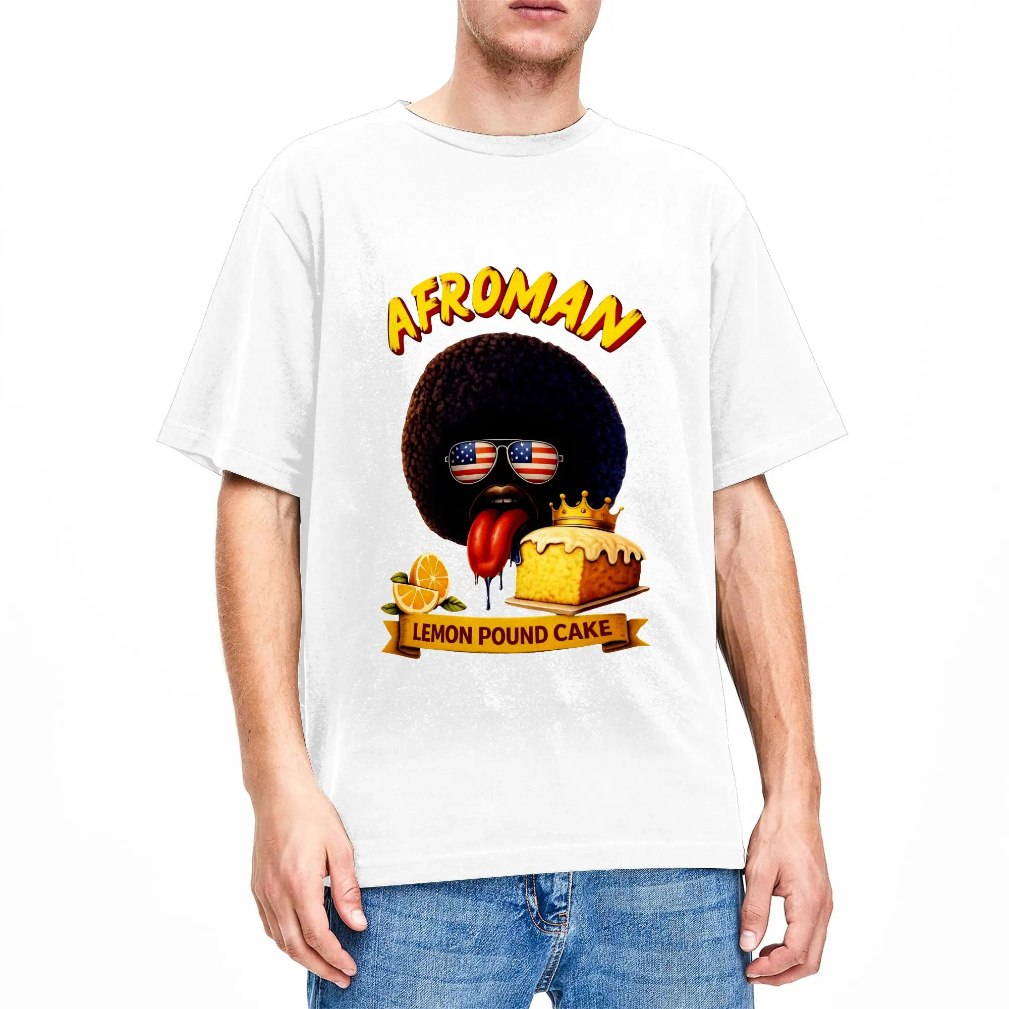 Lemon Pound Cake Afroman Cotton T-Shirt For Mens Beach Vintage T Shirts Crewneck Novelty Tee Shirt Oversized Hot Sale Tops
Lemon Pound Cake Afroman Cotton T-Shirt For Mens Beach Vintage T Shirts Crewneck Novelty Tee Shirt Oversized Hot Sale Tops