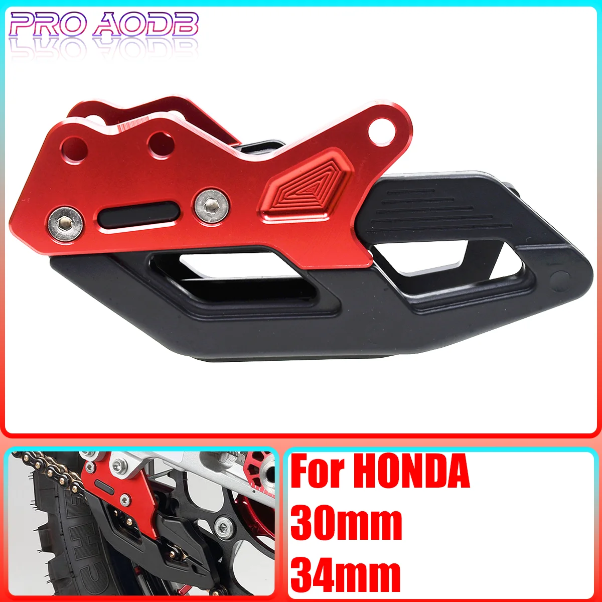 For Honda Motorcycle CNC Plastic Chain Guide Guard CRF250R CRF450R CRF250RX CRF450RX CRF250X CRF450X CRF450L CR125 250 2008-2021
For Honda Motorcycle CNC Plastic Chain Guide Guard CRF250R CRF450R CRF250RX CRF450RX CRF250X CRF450X CRF450L CR125 250 2008-2021