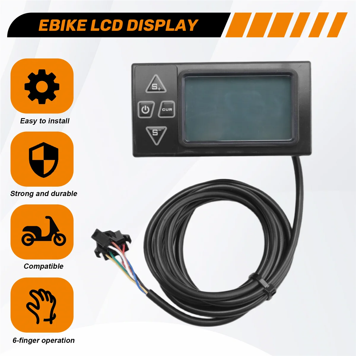 LNHF 24V 36V 48V 60V S861 LCD Ebike Display Dashboard Meter for Electric Bike BLDC Controller Control Panel(SM Plug)
LNHF 24V 36V 48V 60V S861 LCD Ebike Display Dashboard Meter for Electric Bike BLDC Controller Control Panel(SM Plug)