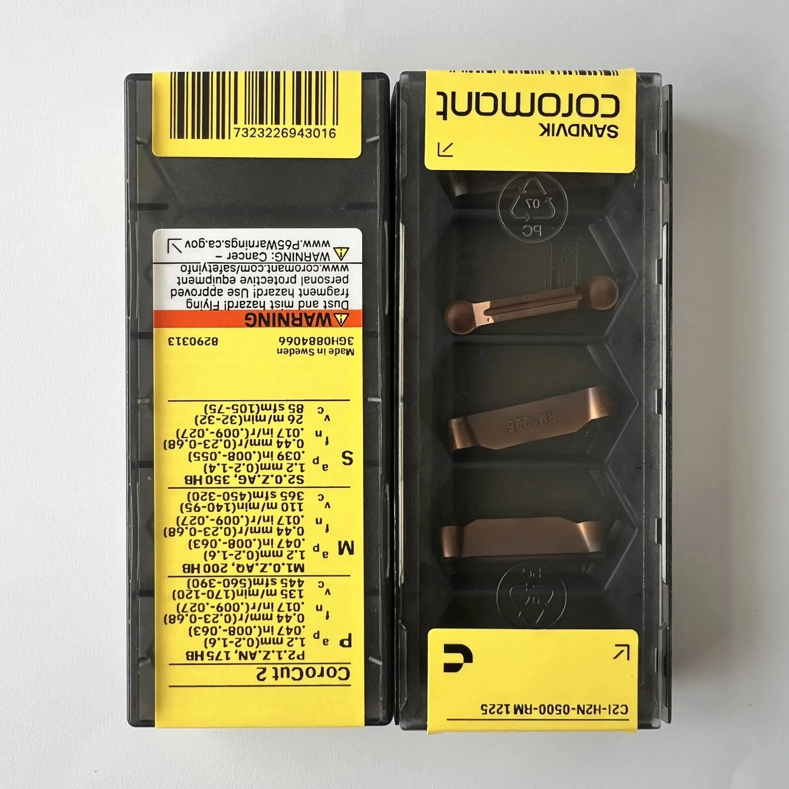 SANDVIK / C2I-H2N-0500-RM 1225 / Hard alloy CNC Blade 10 Pcs
SANDVIK / C2I-H2N-0500-RM 1225 / Hard alloy CNC Blade 10 Pcs