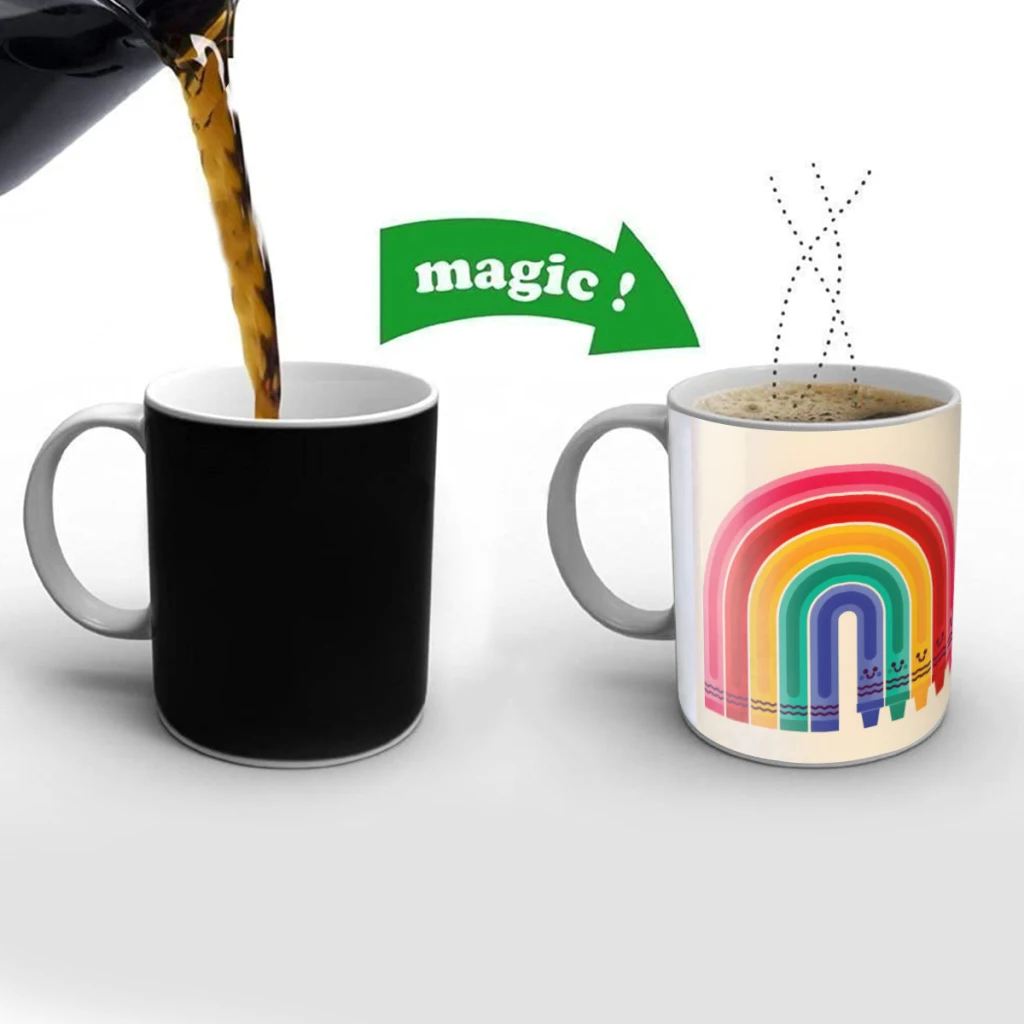 All the Colors of the Rainbow Creativity Change Color Chang mug Ceramic mug Hot Coffee Cup Breakfast Cup Mug Friend Gift
All the Colors of the Rainbow Creativity Change Color Chang mug Ceramic mug Hot Coffee Cup Breakfast Cup Mug Friend Gift