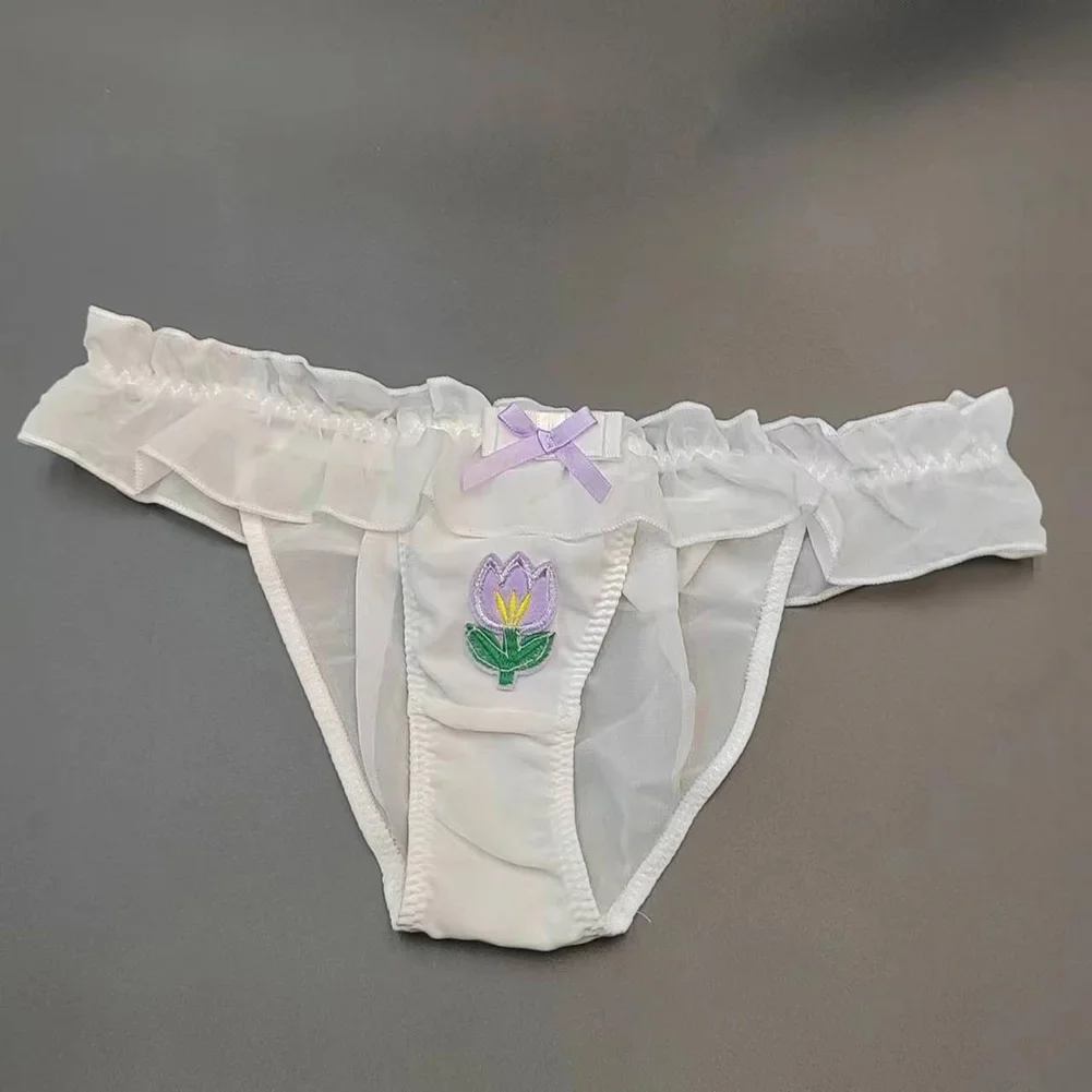 Womens Sexy Underwear Japanese Sweet Chiffon Wrinkled Thongs Low Waist Panties Lolita Cute Lingerie Ultra-Thin Underpants
Womens Sexy Underwear Japanese Sweet Chiffon Wrinkled Thongs Low Waist Panties Lolita Cute Lingerie Ultra-Thin Underpants