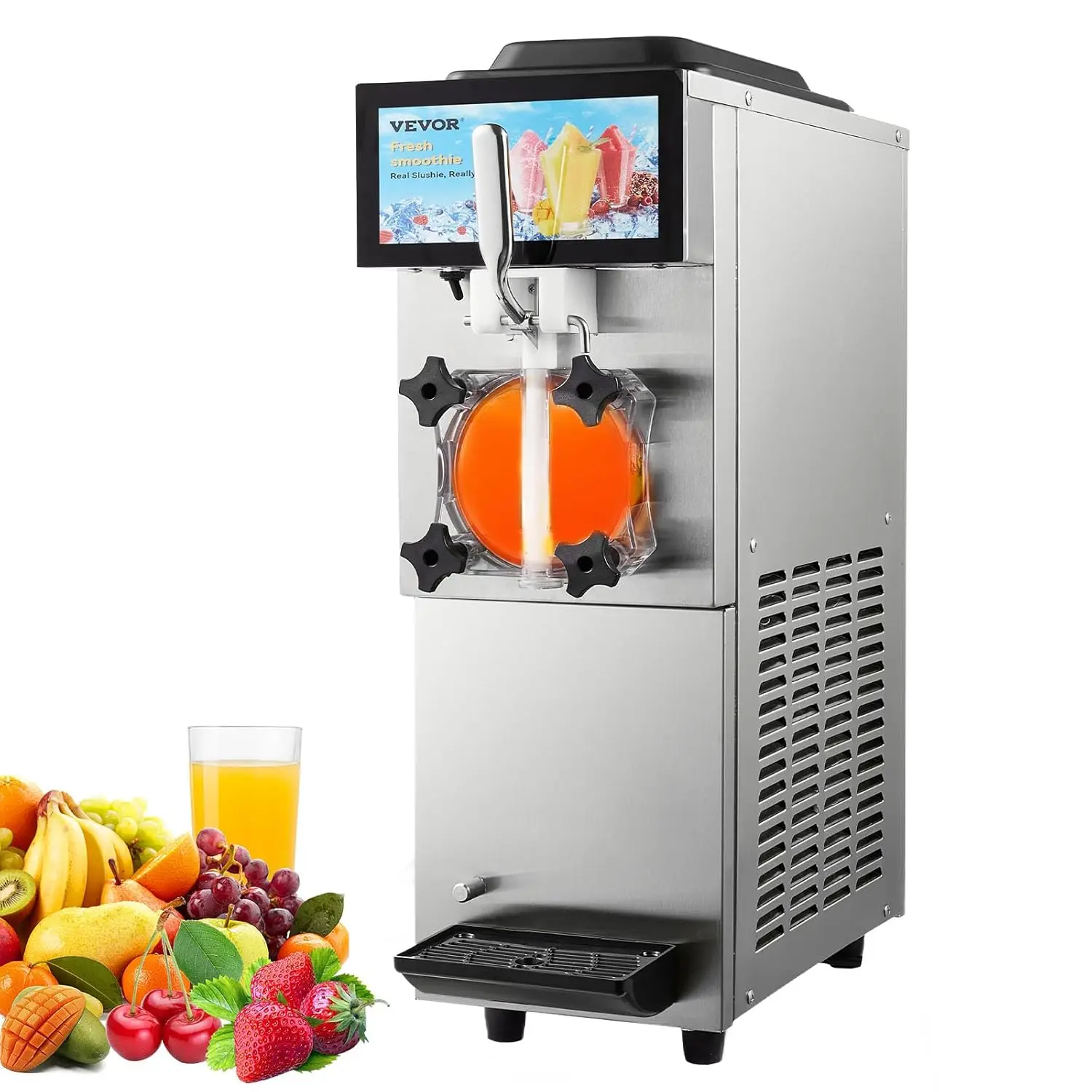 VEVOR Commercial Slushy Machine, 12L / 3.17 Gal Single Tank, Cool and Freeze Modes, Stainless Steel Margarita Smoothie Frozen Dr
VEVOR Commercial Slushy Machine, 12L / 3.17 Gal Single Tank, Cool and Freeze Modes, Stainless Steel Margarita Smoothie Frozen Dr