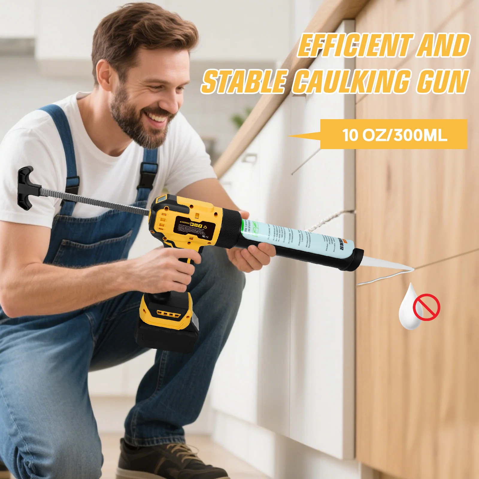 Electric Caulking Gun Glass Glue Gun 6 Speeds Digital Display Cordless Silicone Gun Seal Sealant Tool For Dewalt 20V Battery Pin
Electric Caulking Gun Glass Glue Gun 6 Speeds Digital Display Cordless Silicone Gun Seal Sealant Tool For Dewalt 20V Battery Pin