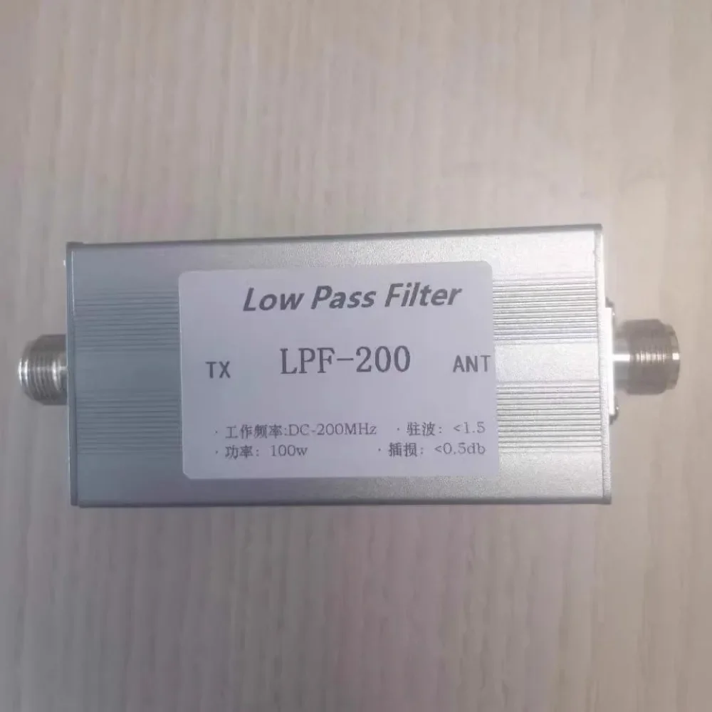 LPF-200MHz 100W Low Pass Filter Suppresses Harmonics and Anti-interference N-base
LPF-200MHz 100W Low Pass Filter Suppresses Harmonics and Anti-interference N-base