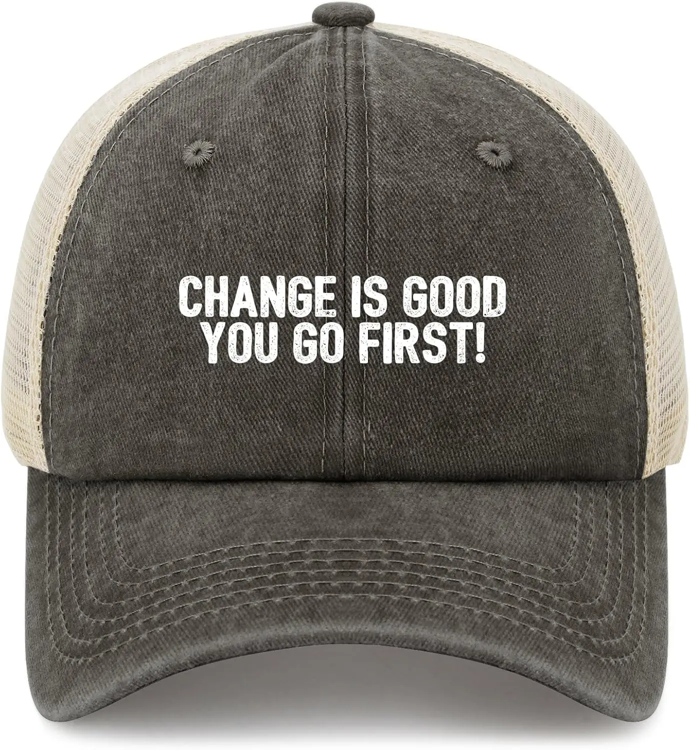 Change is Good You Go First Hat Забавные шляпы дальнобойщика для мужчин Бейсбольные кепки Забавные подарки
Change is Good You Go First Hat Забавные шляпы дальнобойщика для мужчин Бейсбольные кепки Забавные подарки