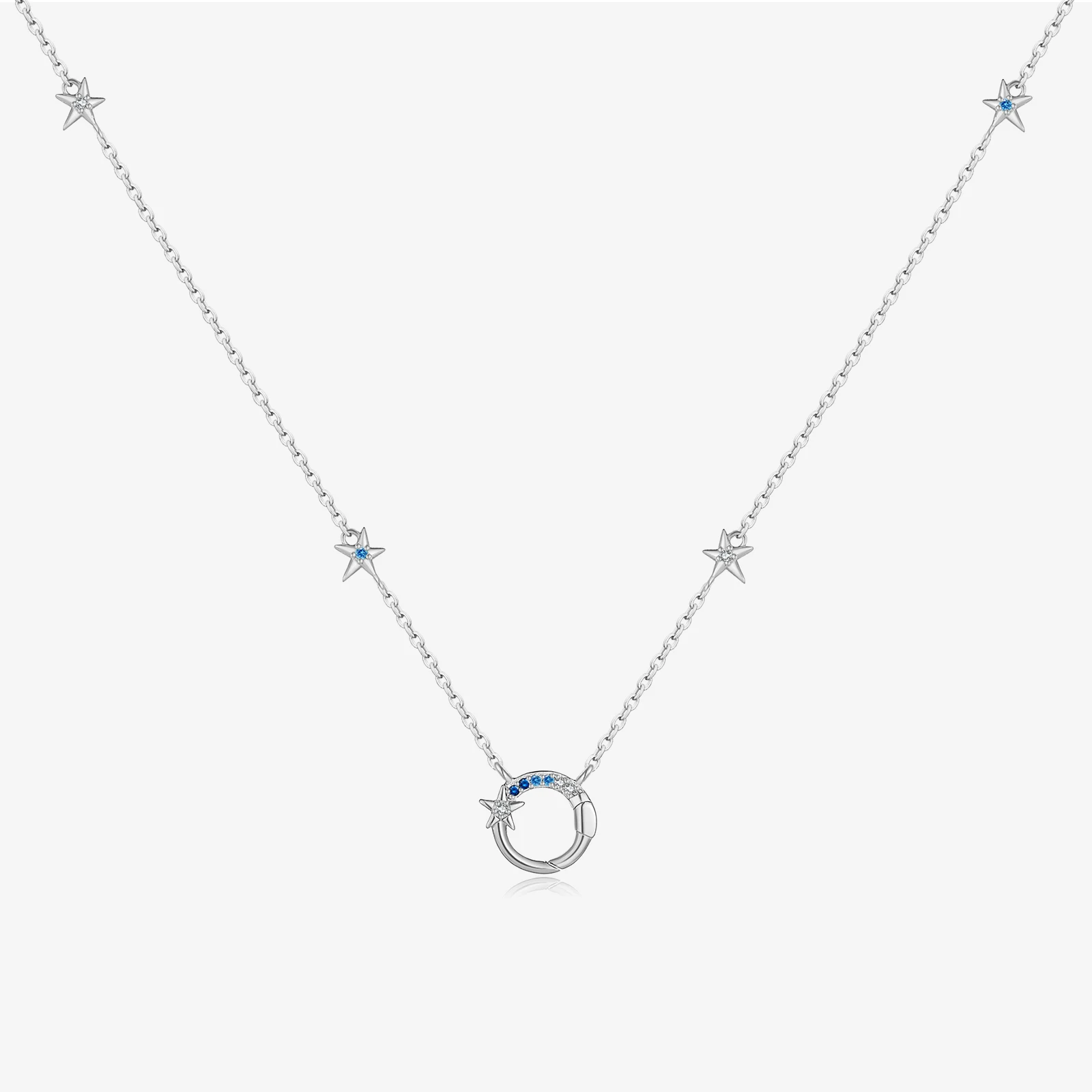 VEWANT 925 Sterling Silver Blue CZ Zircon Star Circle Long Necklace 2025 Delicate Luxury Vintage Engagement Jewelry Gift
VEWANT 925 Sterling Silver Blue CZ Zircon Star Circle Long Necklace 2025 Delicate Luxury Vintage Engagement Jewelry Gift