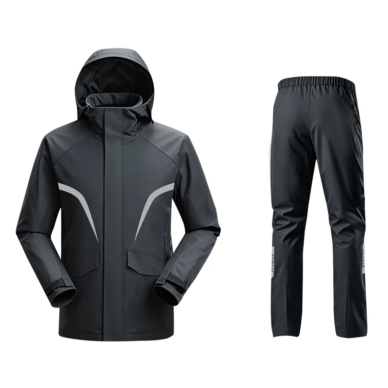 Motorcycle Black Raincoat Polyester Waterproof Outdoor Jacket Pants Safety Motorcycle Raincoat Rain Suit for MenCustomizable
Motorcycle Black Raincoat Polyester Waterproof Outdoor Jacket Pants Safety Motorcycle Raincoat Rain Suit for MenCustomizable