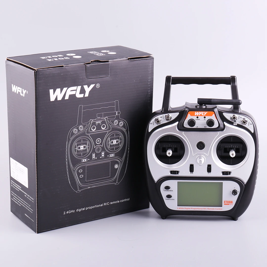 WFLY ET08A New Version 2.4G 8CH RC radio transmitter receiver RF206S the best remote for rc beginners
WFLY ET08A New Version 2.4G 8CH RC radio transmitter receiver RF206S the best remote for rc beginners