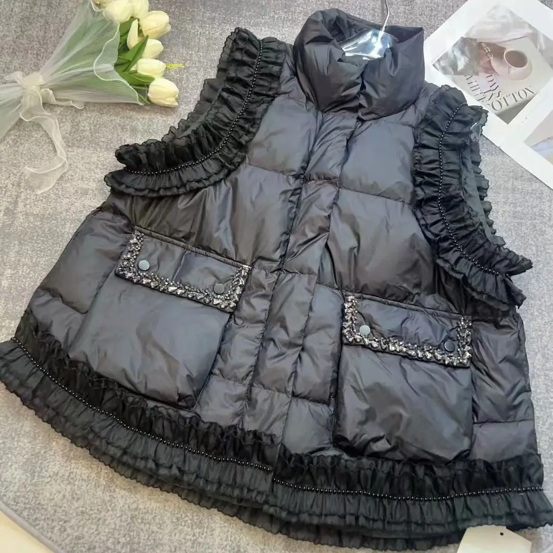 Женский жилет Bla с кружевной отделкой, осенне-зимний, хлопковый, в корейском стиле, свободный, А-силуэт, на молнии, цветной
Женский жилет Bla с кружевной отделкой, осенне-зимний, хлопковый, в корейском стиле, свободный, А-силуэт, на молнии, цветной