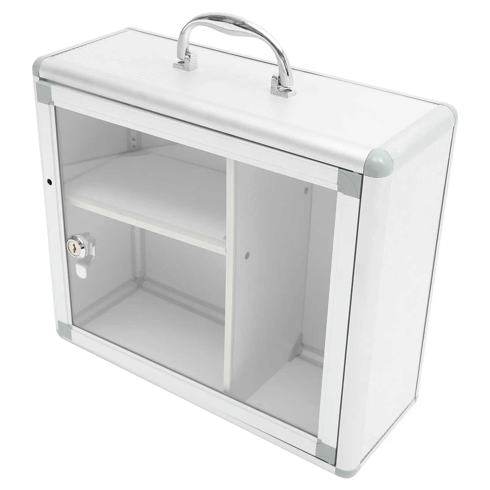 Wall Hanging Medicine Box Aluminum Alloy Lockable First Aid Storage Case for Home Office Car Camping Portable Medical Kit
Wall Hanging Medicine Box Aluminum Alloy Lockable First Aid Storage Case for Home Office Car Camping Portable Medical Kit