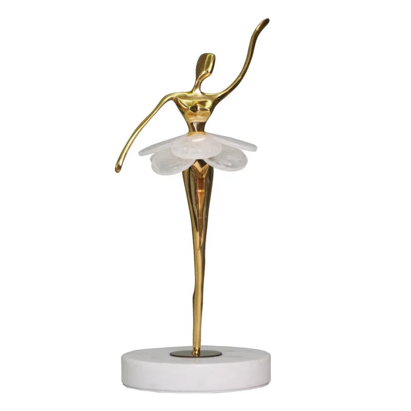 Modern Light Luxury Living Room Decorations Home Decor Brass Ballet Girl Crystal Ornaments Christmas 2022 Decoration Miniatures
Modern Light Luxury Living Room Decorations Home Decor Brass Ballet Girl Crystal Ornaments Christmas 2022 Decoration Miniatures