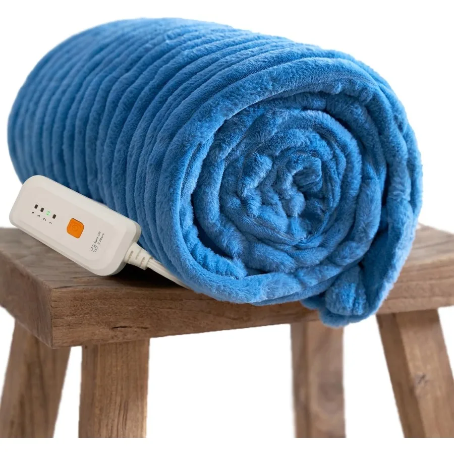 Electric Blanket Heated Throw 50''X60''- Ribbed Faux Fur Heated Blanket with 4 Heating Level and 3 Hour Auto Off Heating Blanke
Electric Blanket Heated Throw 50''X60''- Ribbed Faux Fur Heated Blanket with 4 Heating Level and 3 Hour Auto Off Heating Blanke