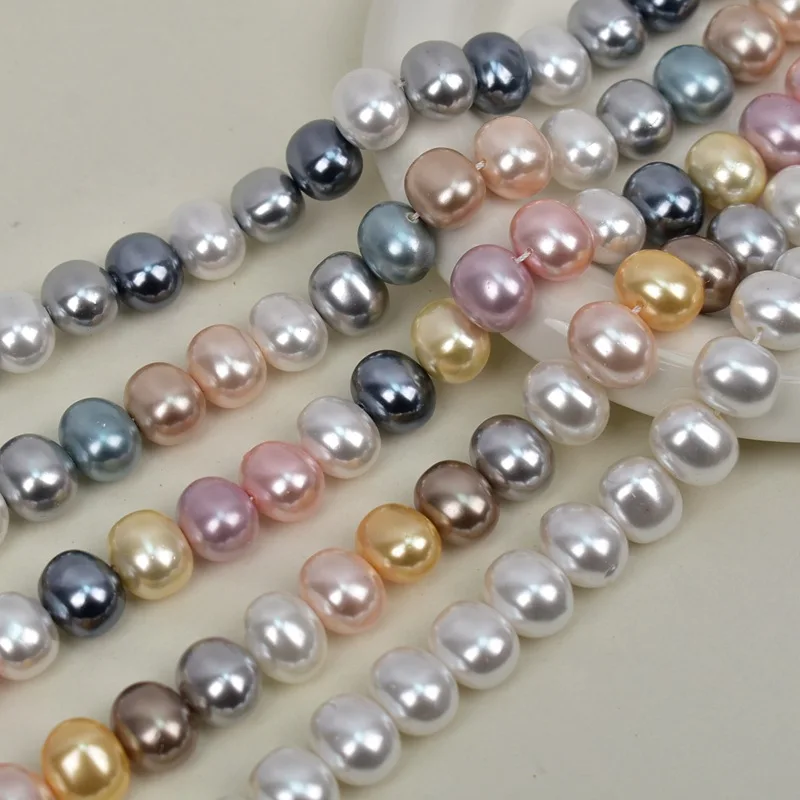 Mixed Color Shell Pearls Beads Natural Shell Egg Shape Loose Spacer Beads for Jewelry Making DIY Charm Bracelet Necklace 15inch
Mixed Color Shell Pearls Beads Natural Shell Egg Shape Loose Spacer Beads for Jewelry Making DIY Charm Bracelet Necklace 15inch