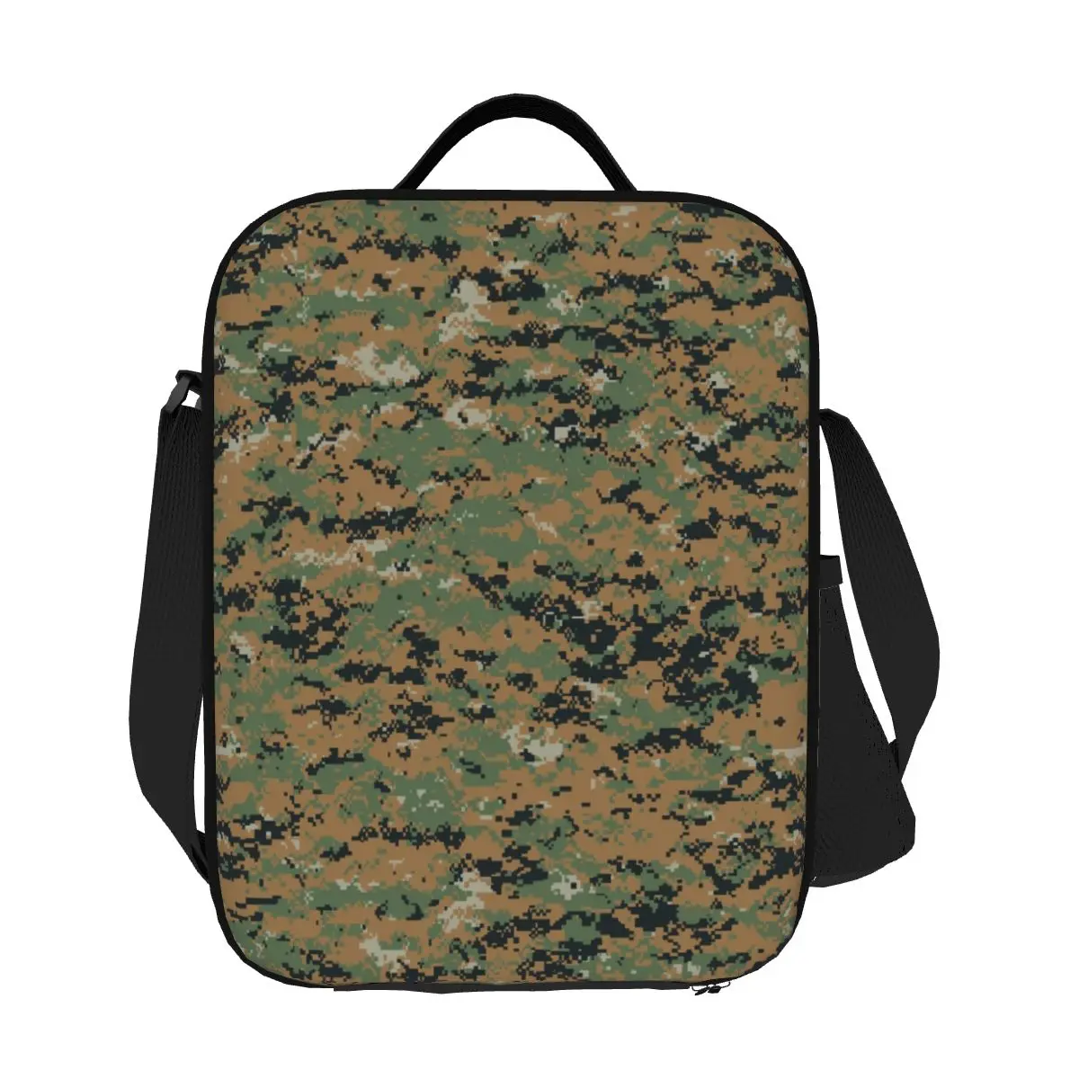 Custom Marpat Camo Resuable Lunch Box for Women Waterproof Woodland Camouflage Cooler Thermal Food Insulated Lunch Bag Office
Custom Marpat Camo Resuable Lunch Box for Women Waterproof Woodland Camouflage Cooler Thermal Food Insulated Lunch Bag Office