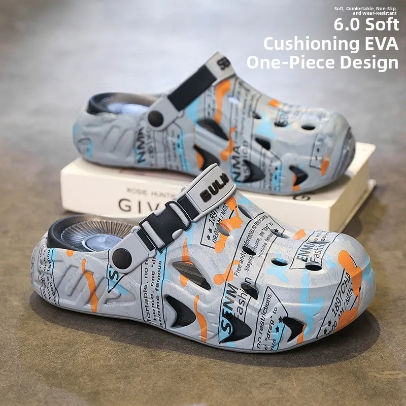 Summer Men's Slip-On Shoes Anti-Slip Beach Sandals Large Size 45 Driving Dual-Purpose Comfortable Breathable EVA Slippers
Summer Men's Slip-On Shoes Anti-Slip Beach Sandals Large Size 45 Driving Dual-Purpose Comfortable Breathable EVA Slippers