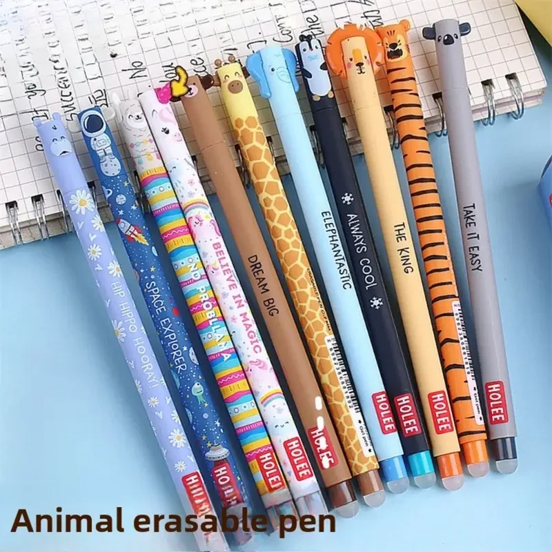 11pcs Erasable Animal Pen Set, 0.7Mm Easy-To-Erase Gel Pen,Suitable for Daily Writing And Exquisite Stationery Gifts
11pcs Erasable Animal Pen Set, 0.7Mm Easy-To-Erase Gel Pen,Suitable for Daily Writing And Exquisite Stationery Gifts