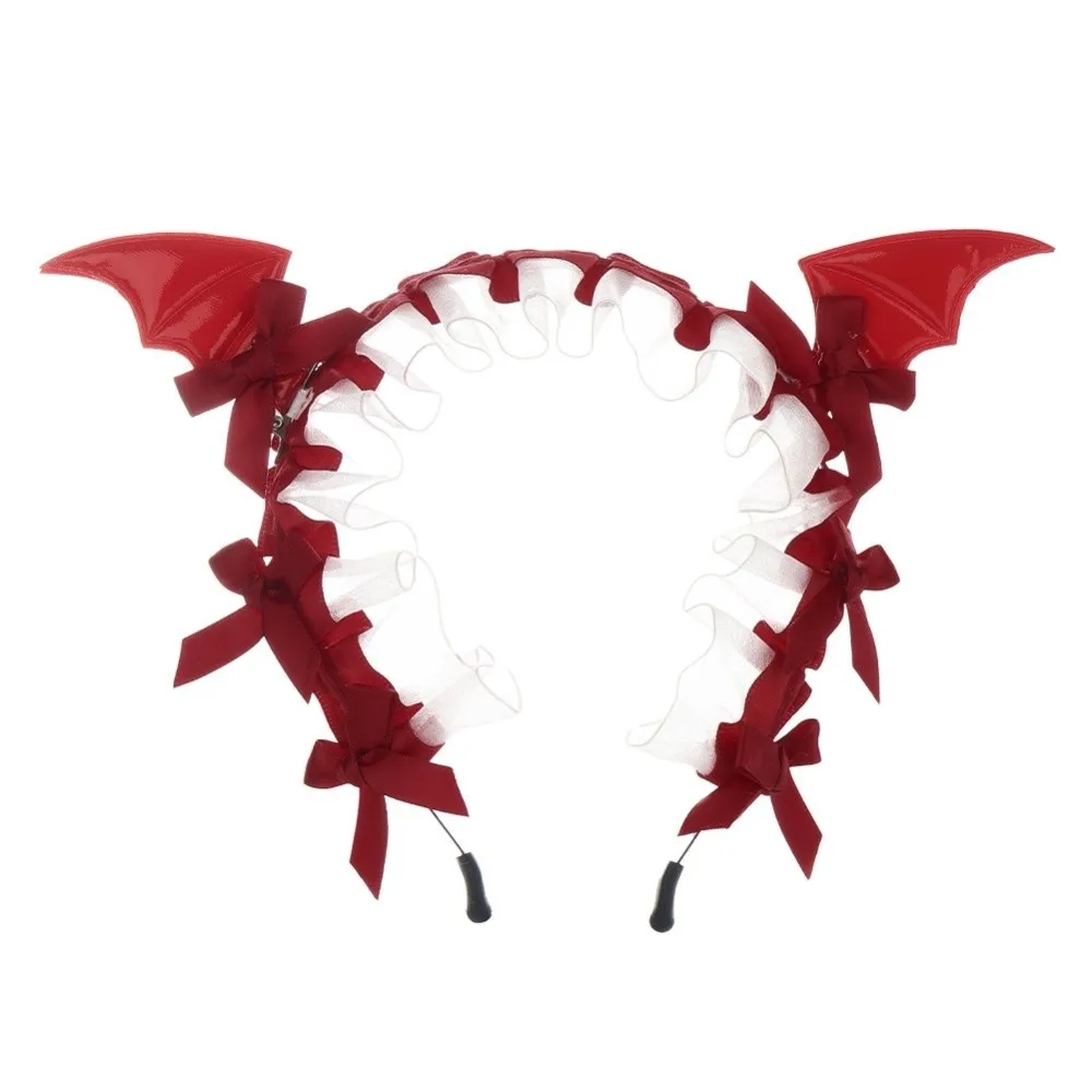 Hair Band Ruffle Lace Bat Hair Hoop Bow Tulle Little Devil Headband Punk Cosplay Gothic Headpiece Witch Costume
Hair Band Ruffle Lace Bat Hair Hoop Bow Tulle Little Devil Headband Punk Cosplay Gothic Headpiece Witch Costume