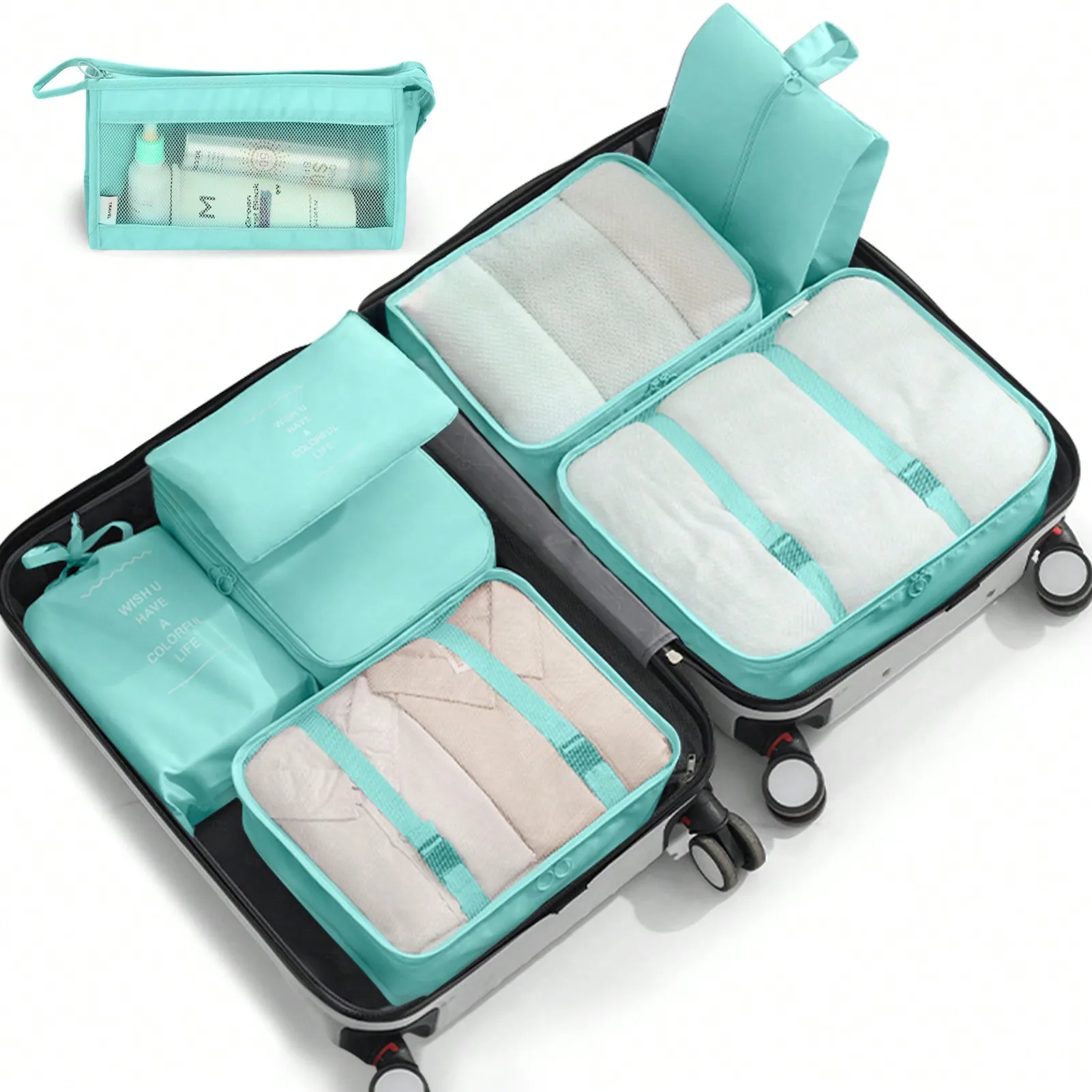 8pcs Travel Packing Cubes Set,Travel Portable Clothes Storage Bags, Compression Storage Shoe Bag, Clothing Underwear Bag, Luggage Packing Organizers,Pack Your Luggage With Ease ,Travel Essential Accessories
8pcs Travel Packing Cubes Set,Travel Portable Clothes Storage Bags, Compression Storage Shoe Bag, Clothing Underwear Bag, Luggage Packing Organizers,Pack Your Luggage With Ease ,Travel Essential Accessories
