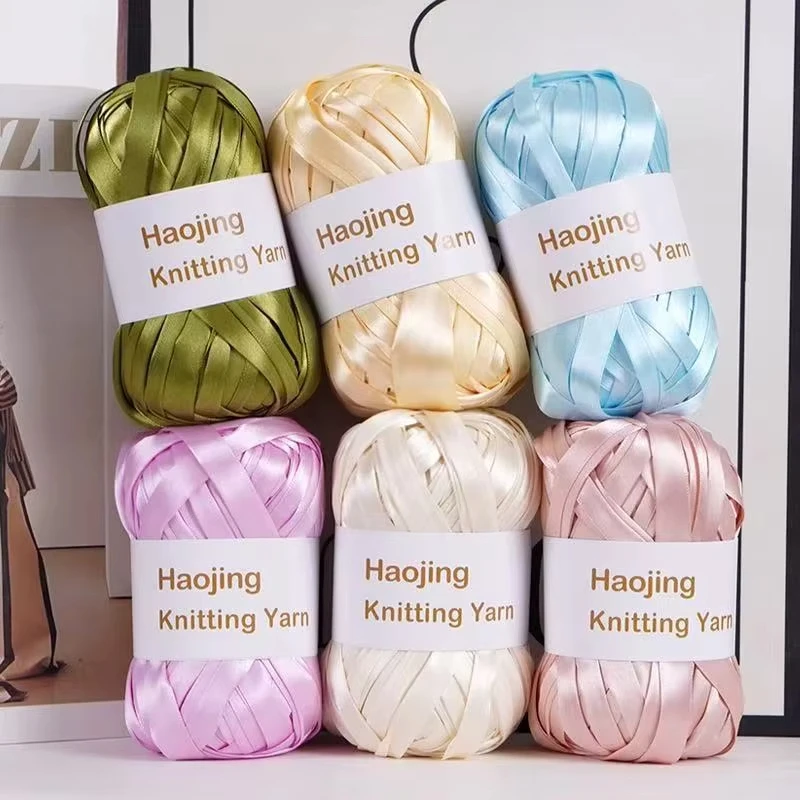 100g/roll Soft Satin Yarn Iridescent Metallic Sparkle Thread DIY Crochet Bag Knitting High-Gloss Yarn Craft
100g/roll Soft Satin Yarn Iridescent Metallic Sparkle Thread DIY Crochet Bag Knitting High-Gloss Yarn Craft