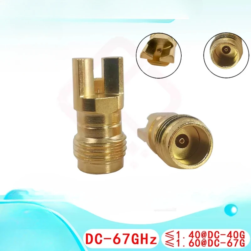 RF mm Microwave Connector 1.85MM Female Connector PCB Edge Board Side Solder Connector DC-67G
RF mm Microwave Connector 1.85MM Female Connector PCB Edge Board Side Solder Connector DC-67G