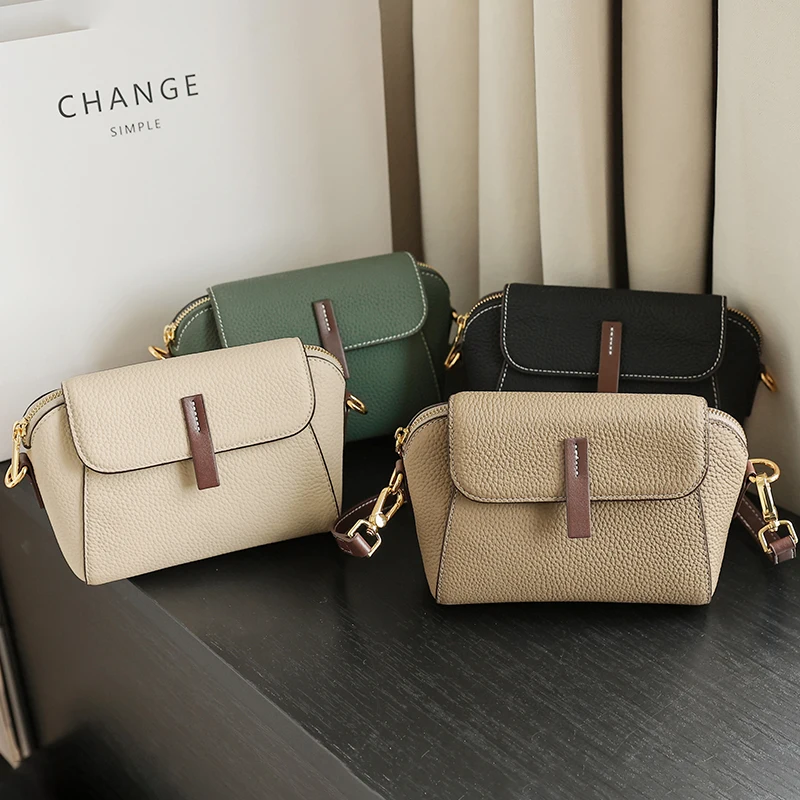 Genuine Cowhide Leather Women's Crossbody Bag Soft Cow Leather Ladies Versatile Commuter Small Phone Bag Purses Luxury Designer
Genuine Cowhide Leather Women's Crossbody Bag Soft Cow Leather Ladies Versatile Commuter Small Phone Bag Purses Luxury Designer