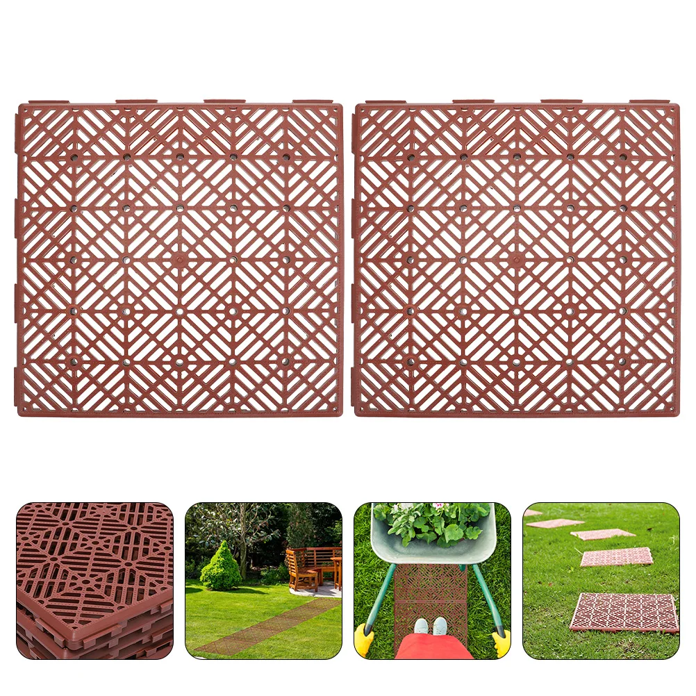2 Pcs Non-Slip Floor Mats Durable Garden Plastic Floor Tiles Easy Splicing Brown Outdoor Yard Backyard Terrace Sidewalk Pavilion
2 Pcs Non-Slip Floor Mats Durable Garden Plastic Floor Tiles Easy Splicing Brown Outdoor Yard Backyard Terrace Sidewalk Pavilion