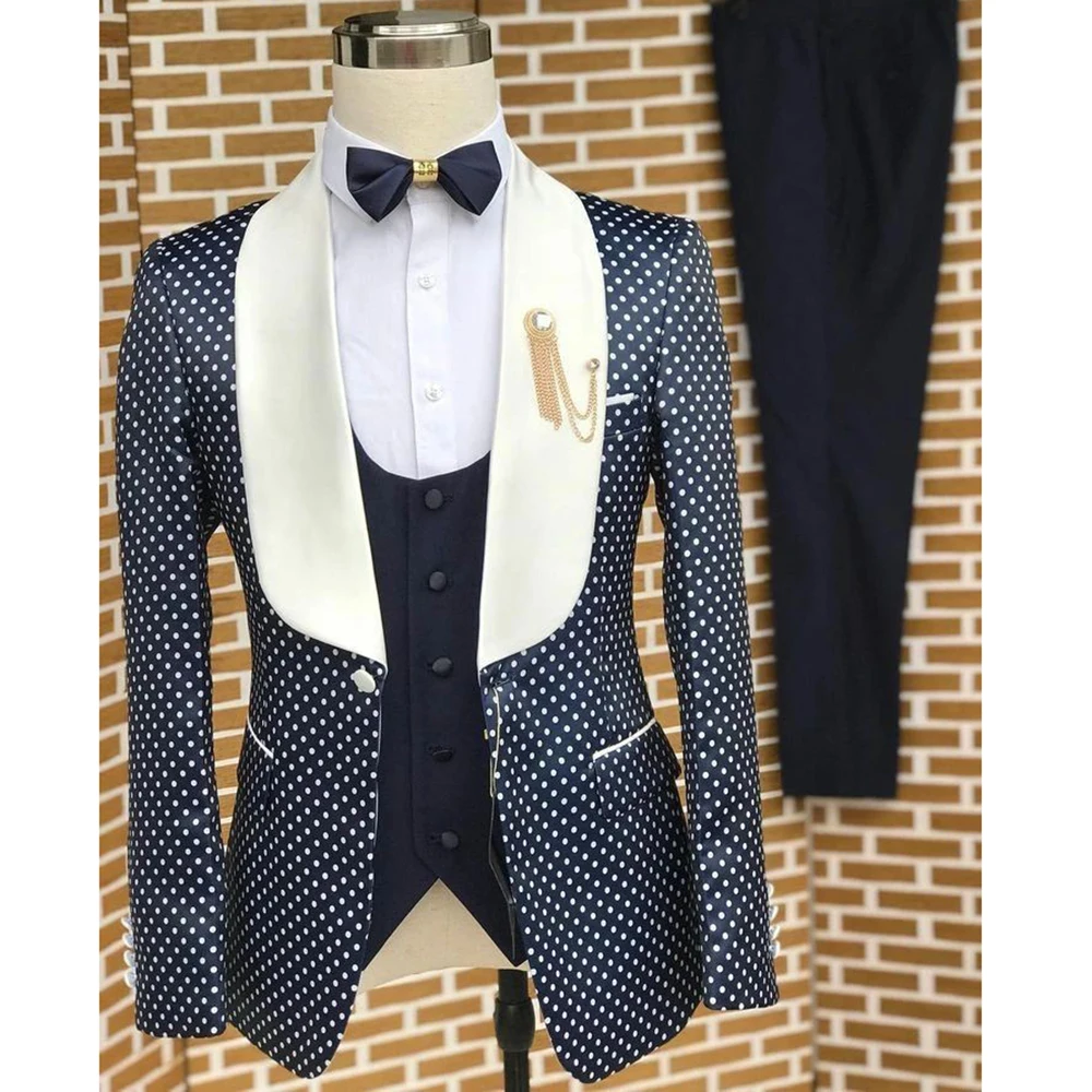 Customized Men's 3 Piece Suits Elegant One Button Shawl Lapel Slim Fit Male Clothing High Quality Jacket Pants Vest Blazer
Customized Men's 3 Piece Suits Elegant One Button Shawl Lapel Slim Fit Male Clothing High Quality Jacket Pants Vest Blazer